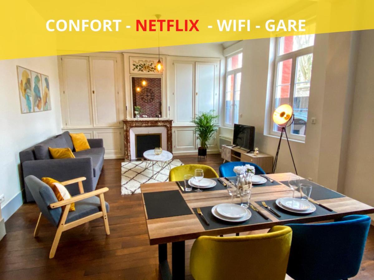 Charmant T2 Hyper-Centre, Netflix, Gare Amiens Exteriör bild